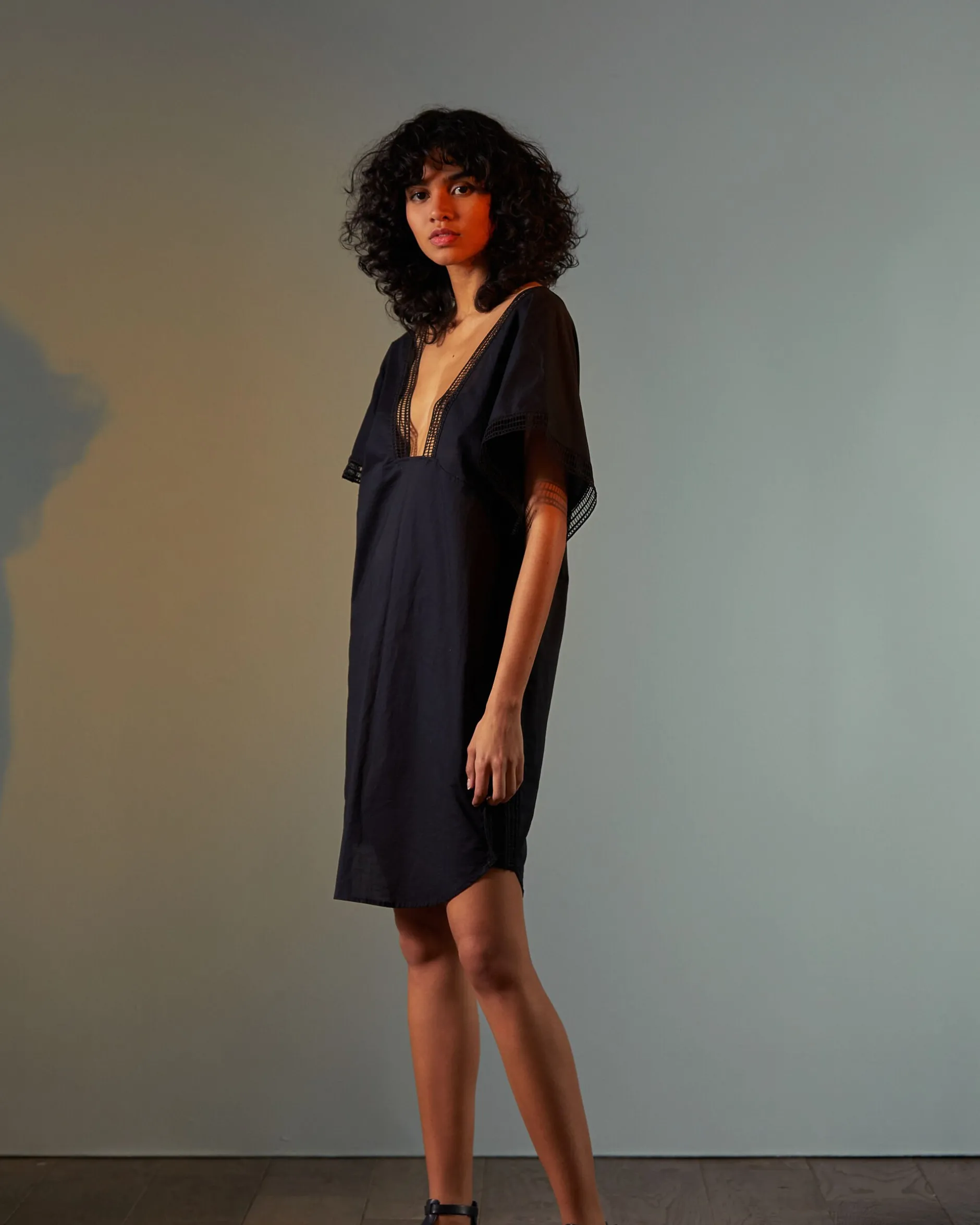 LIVY BRENTWOOD STONE DRESS BLACK Cheap