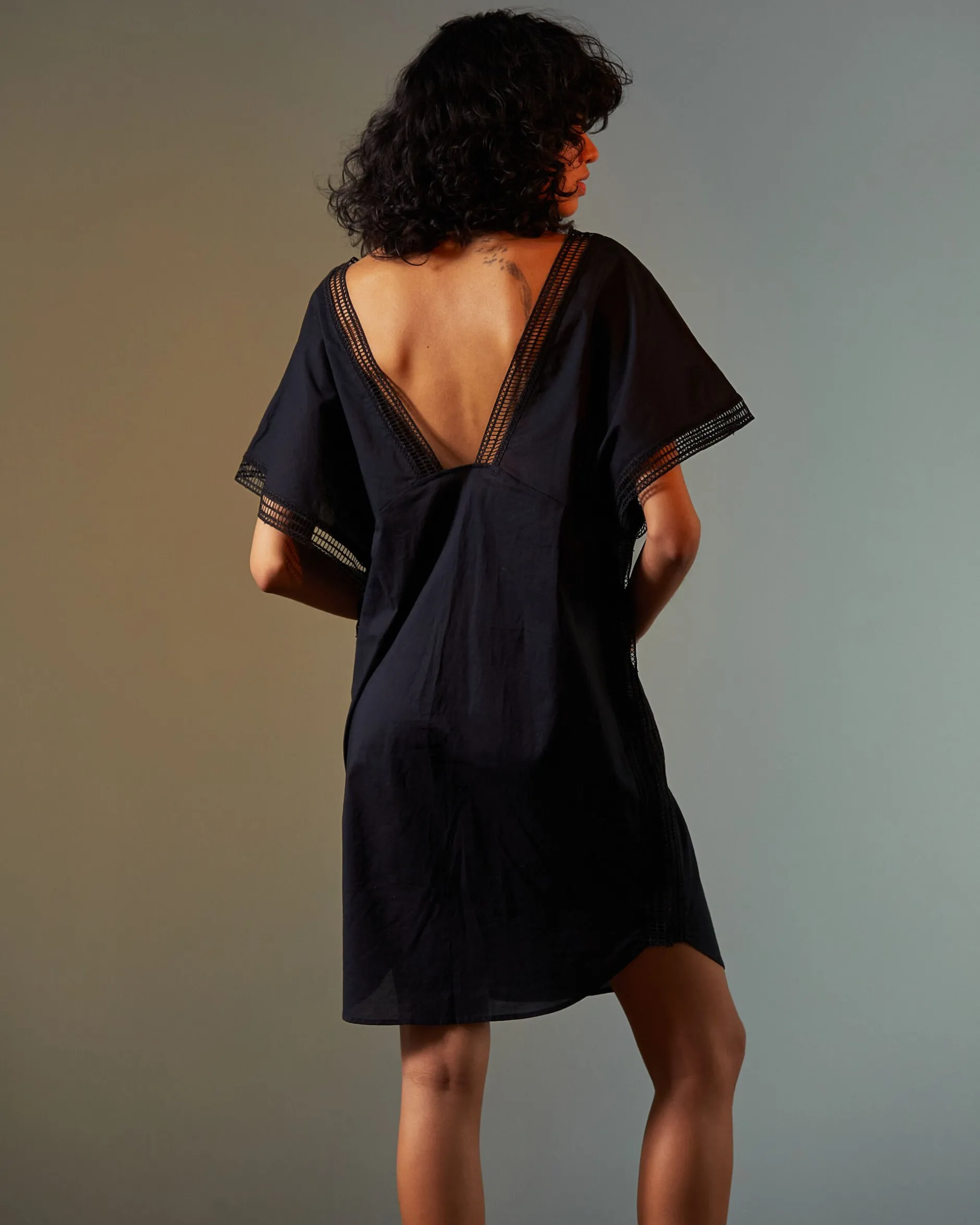 LIVY BRENTWOOD STONE DRESS BLACK Cheap