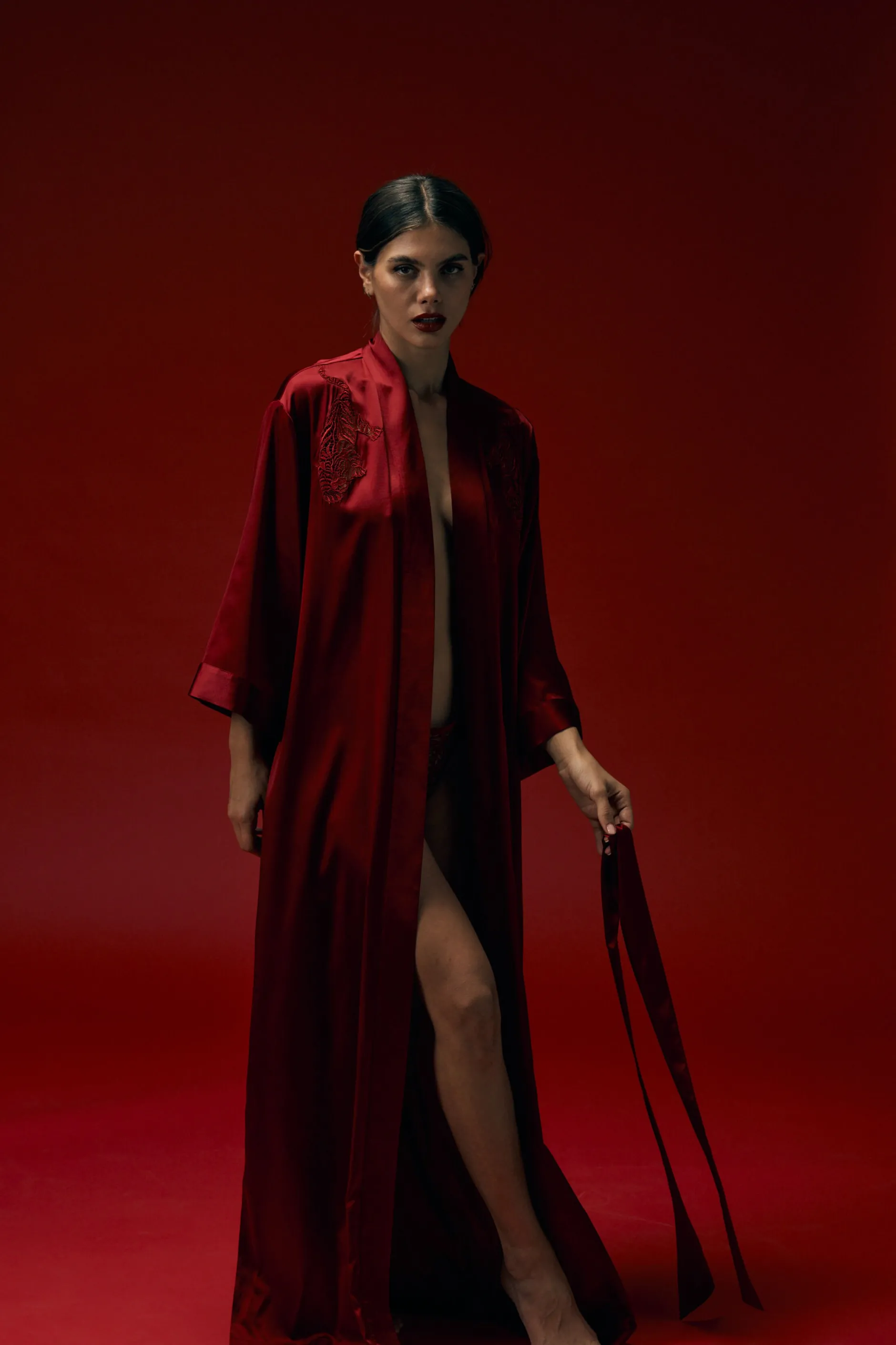 LIVY DALLAS KIMONO RED Online