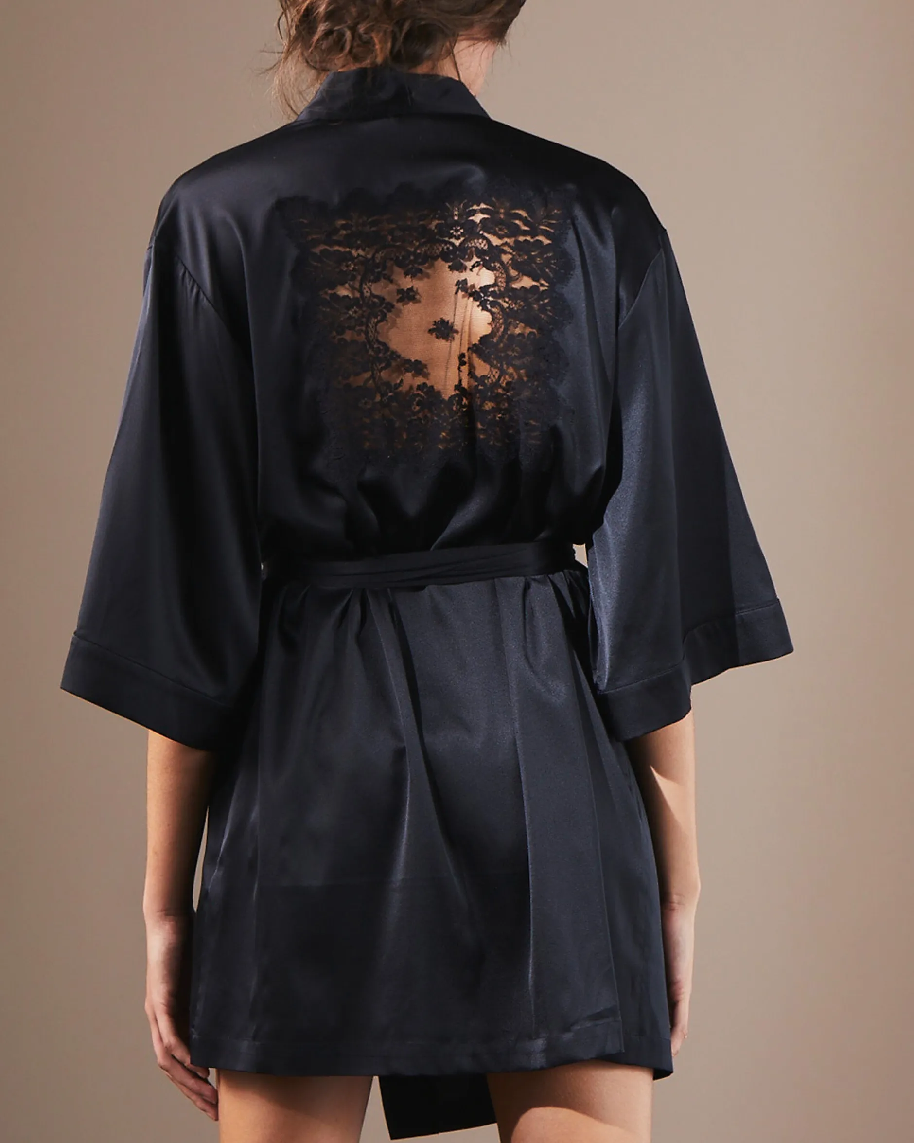 LIVY KIMILORD KIMONO BLACK Cheap