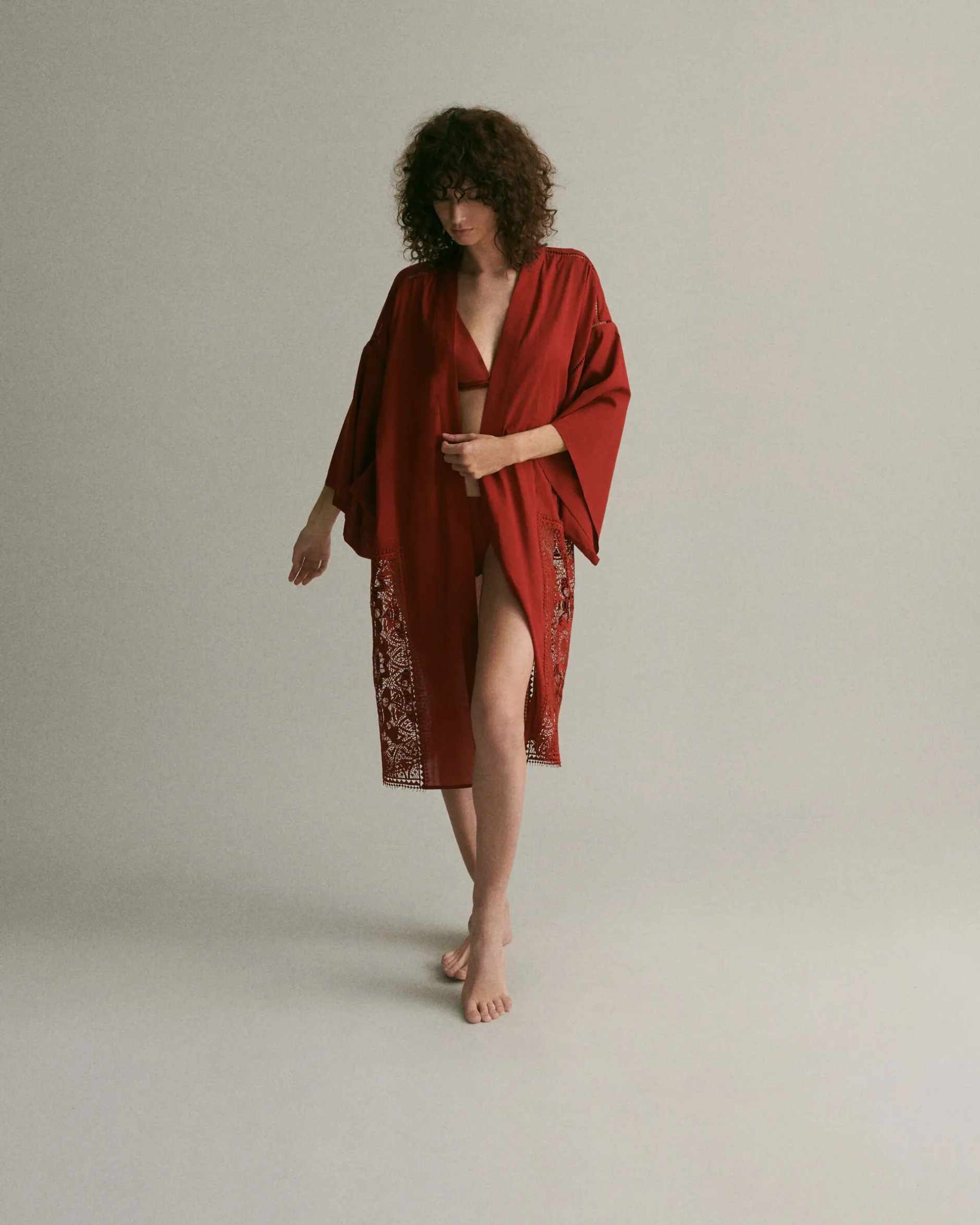LIVY KIMONO DENVER RED Clearance